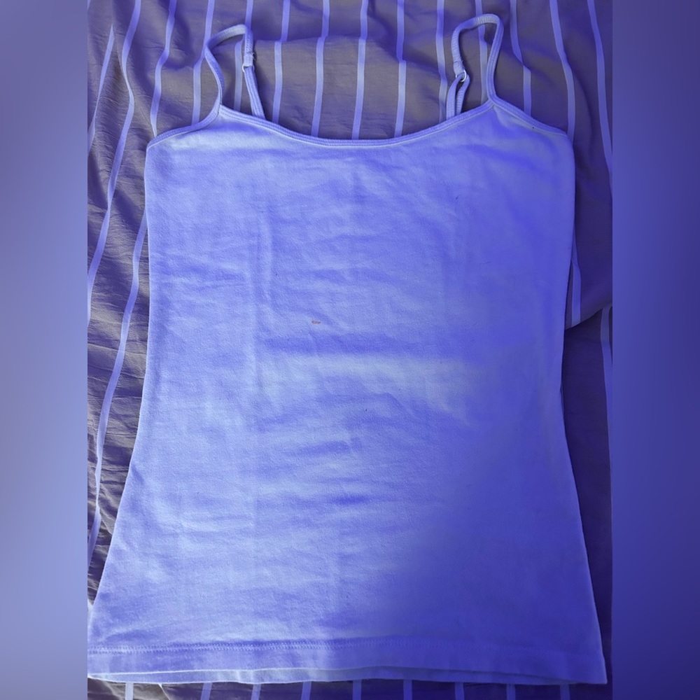 White Scoop Neck Spaghetti Strap Cami